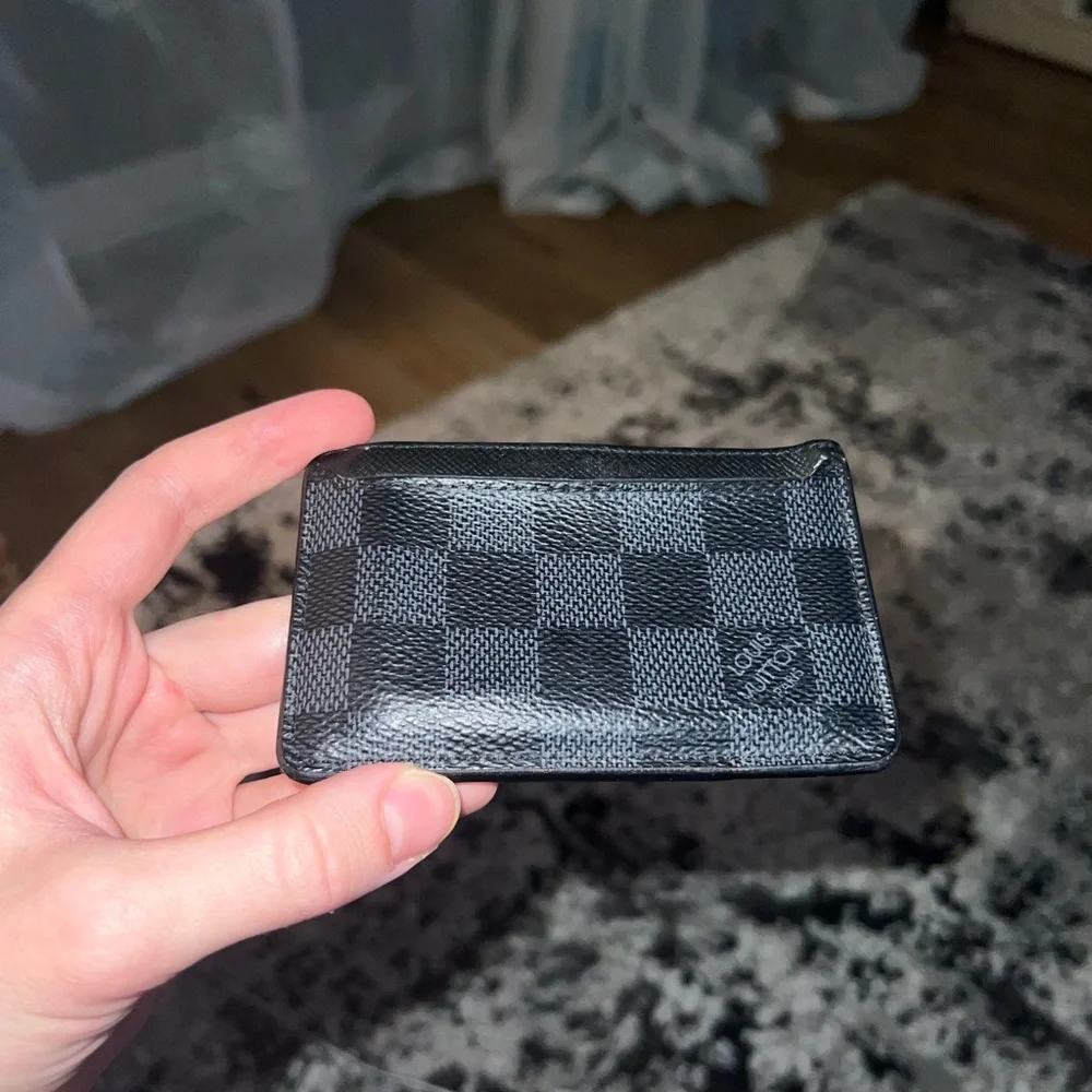 LOUIS VUITTON CARDHOLDER EBENE GRAPHITE - Picture 1 of 7